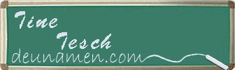Tine Tesch Visitenkarte